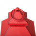 Декоративный фонарь со свечкой, красный корпус, размер 13.5х13.5х30,5 см, цвет ТЕПЛЫЙ БЕЛЫЙ
