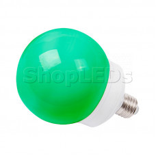 Лампа шар e27 12 LED ∅100мм зеленая