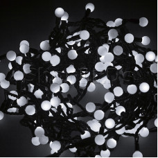 Гирлянда "LED - шарики", Ø17,5мм, 20 м, цвет свечения белый, 24В, Neon-Night